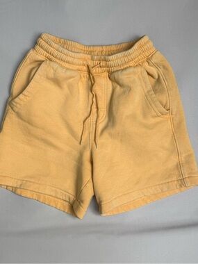 GAP Kids Light Orange Fleece-Lined Drawstring Shorts